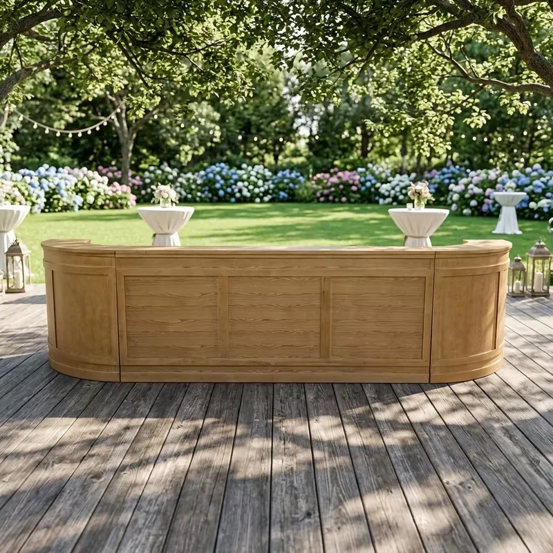 Outdoor Furniture Easy To Clean - طاولة بار خارجية من الخشب الصلب،