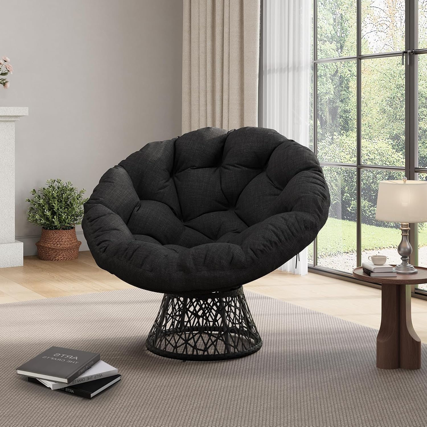كرسي باباسان من الخيزران بطول  - مراجعة Outdoor Furniture Near Me وسعره