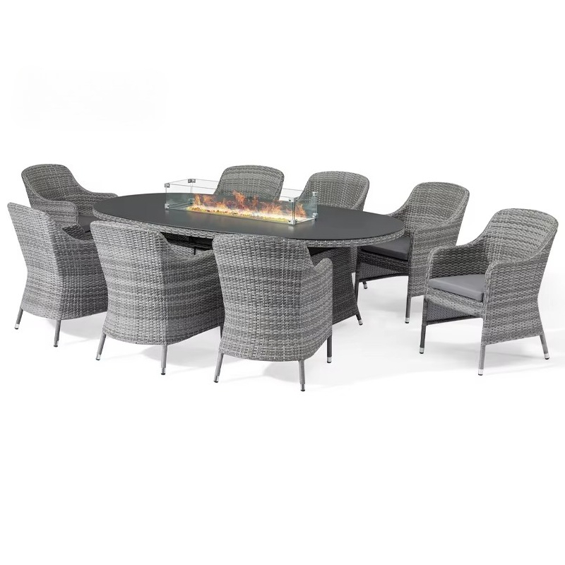 طقم أريكة للحدائق والشرفات مقا - مراجعة Outdoor Furniture Set With Fire Pit وسعره