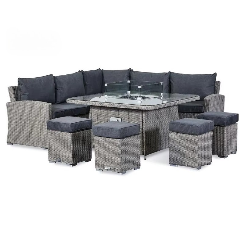 طقم أريكة للحدائق والشرفات مقا - مراجعة Outdoor Furniture Set With Fire Pit وسعره