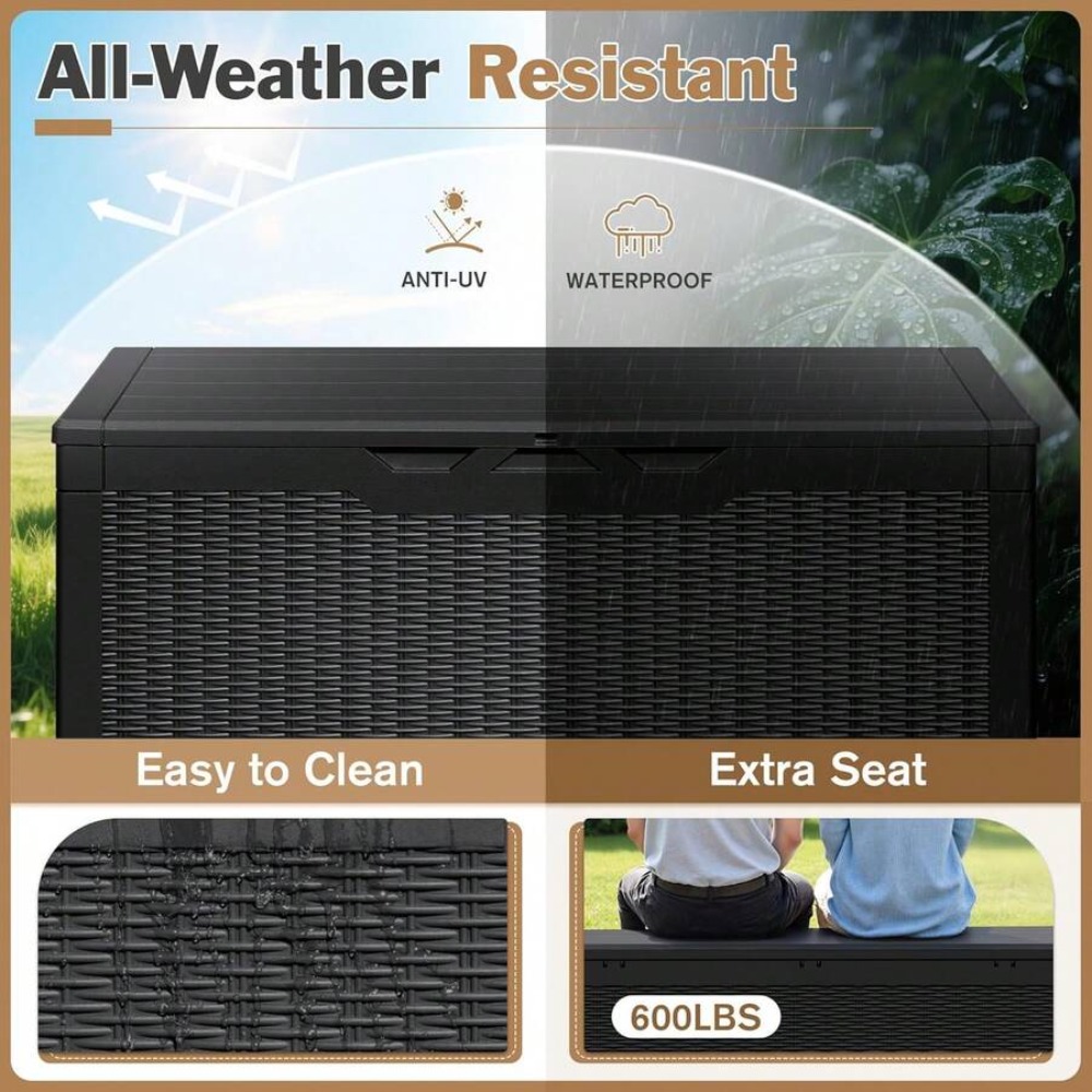 صندوق تخزين خارجي كبير قابل لل - مراجعة Outdoor Furniture For Patio وسعره