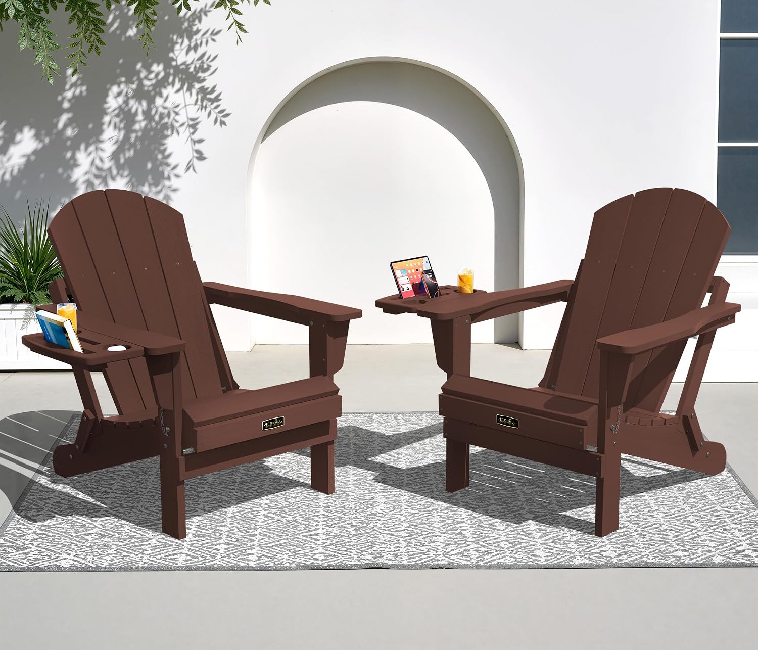 مجموعة كراسي أديرونداك قابلة ل - مراجعة Outdoor Furniture Set With Fire Pit وسعره