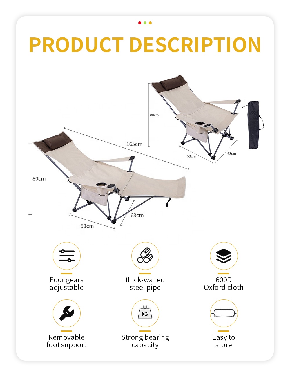 كرسي محمول قابل للطي والاستلقا - مراجعة Outdoor Furniture For Patio وسعره
