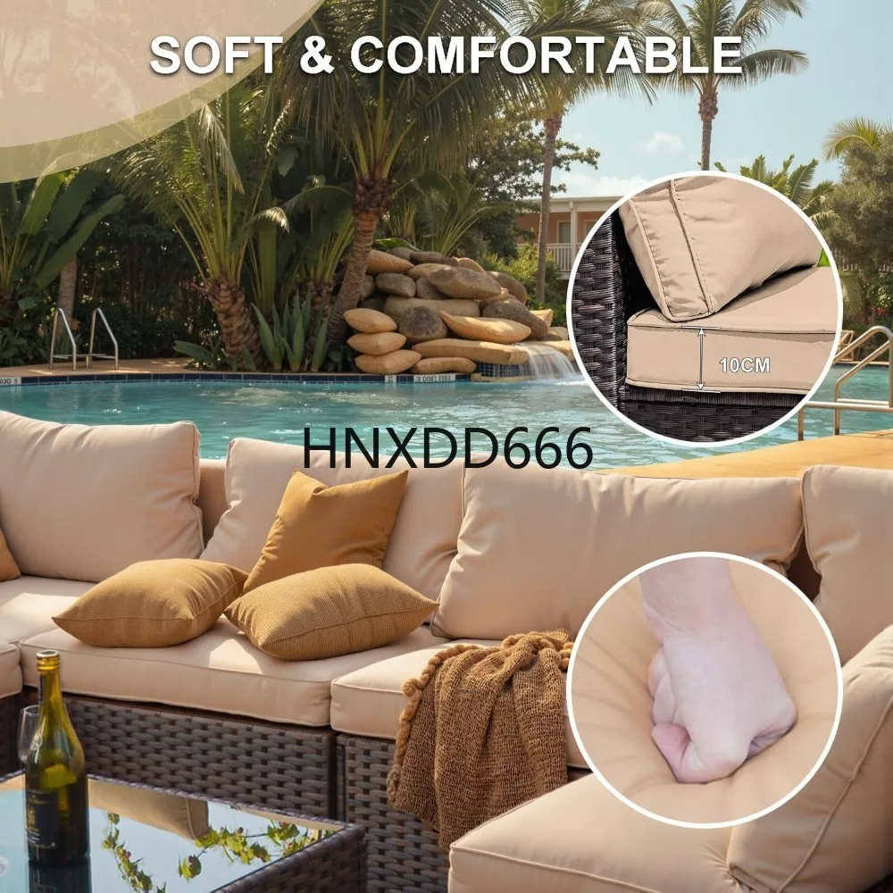 طقم أثاث فناء مكون من 7 قطع مع - مراجعة Outdoor Furniture Set With Fire Pit وسعره