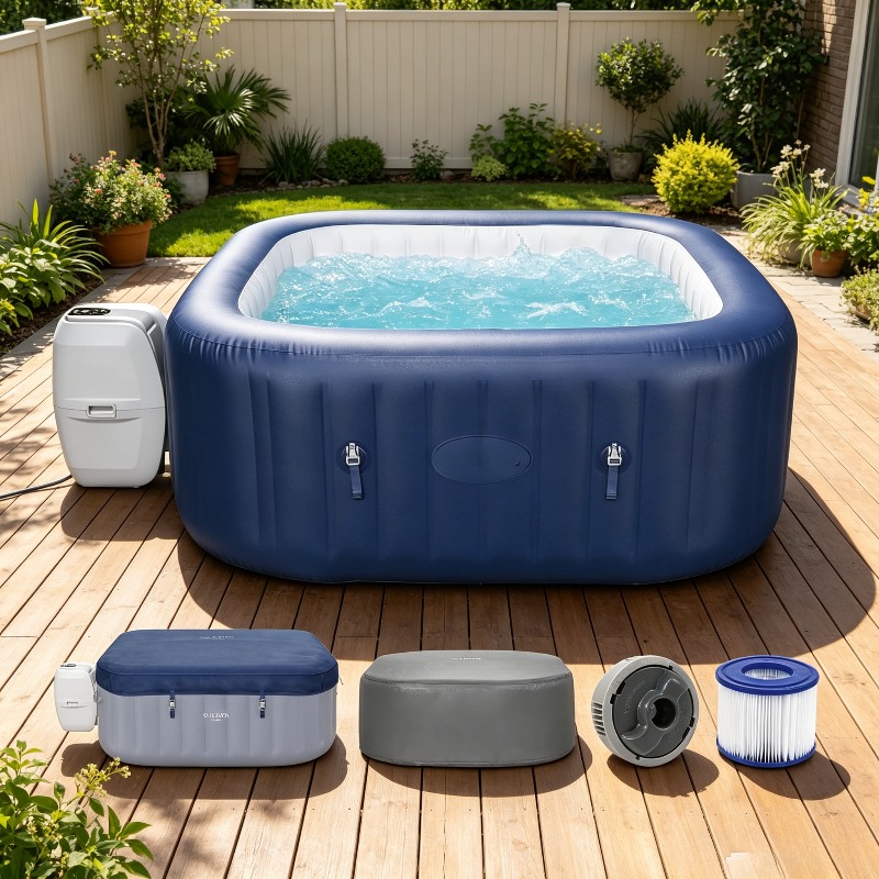 حوض استحمام ساخن قابل للنفخ من - مراجعة Inflatable Hot Tub وسعره