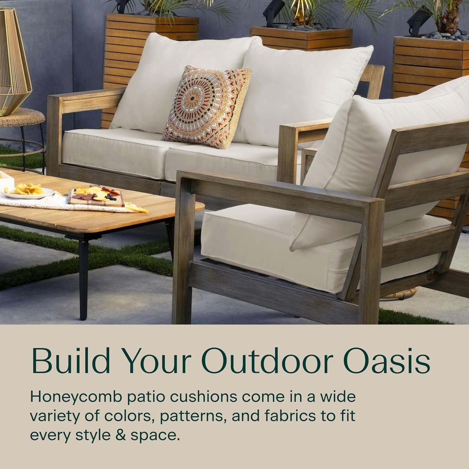 أثاث خارجي للفناء، بلون عظمي ص - مراجعة Outdoor Furniture For Patio وسعره