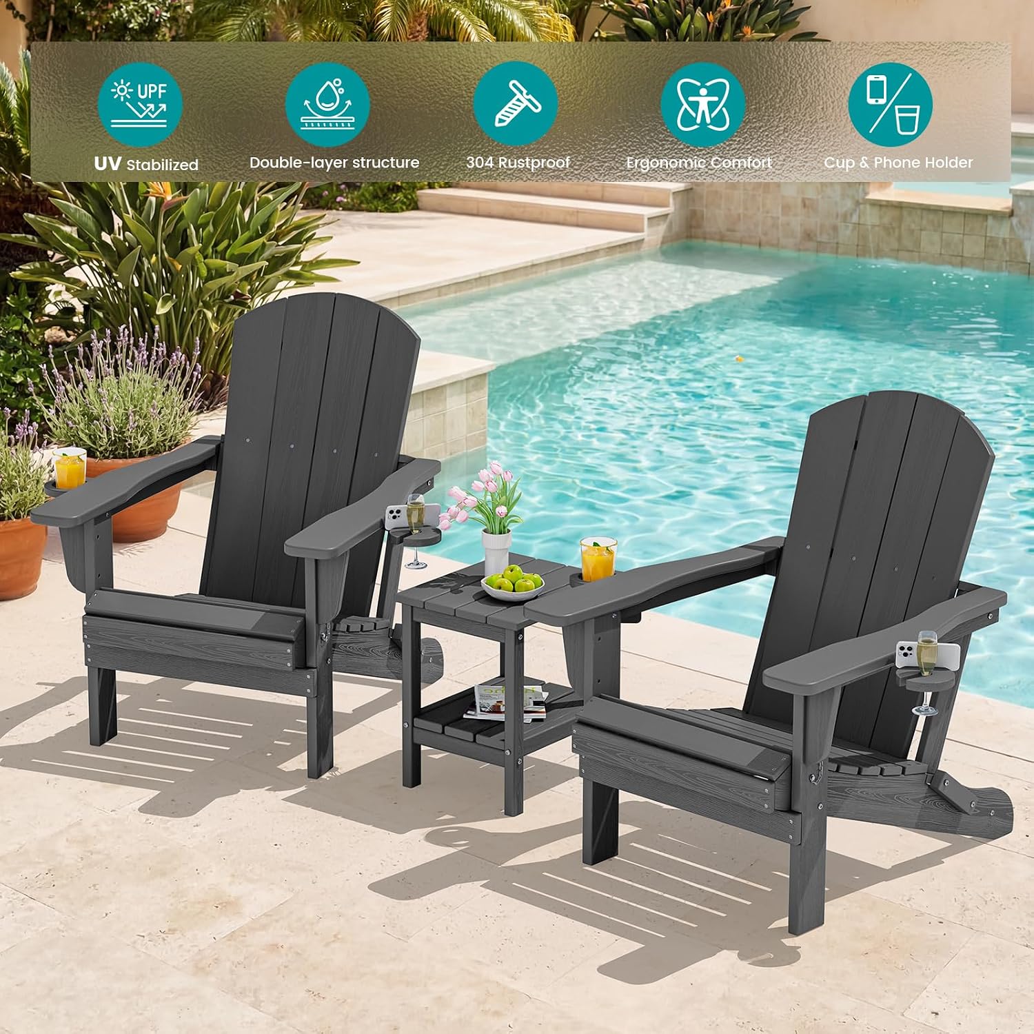 مجموعة من كرسيين قابلين للطي ل - مراجعة Outdoor Furniture Set With Fire Pit وسعره