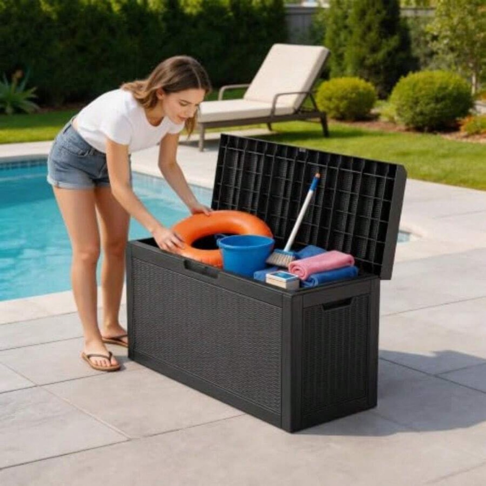 صندوق تخزين خارجي مقاوم للماء  - مراجعة Outdoor Furniture For Patio وسعره