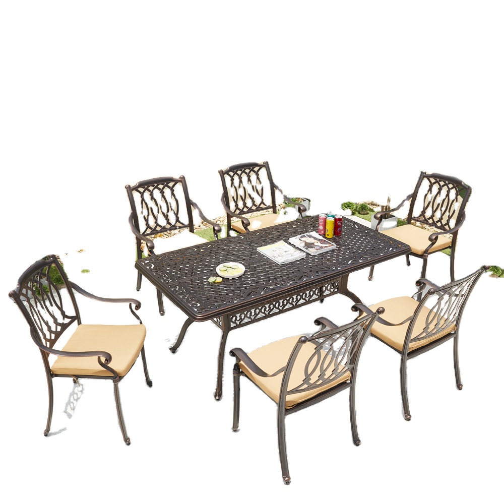 طقم طعام حديث للحدائق والشرفات - مراجعة Outdoor Furniture From China وسعره