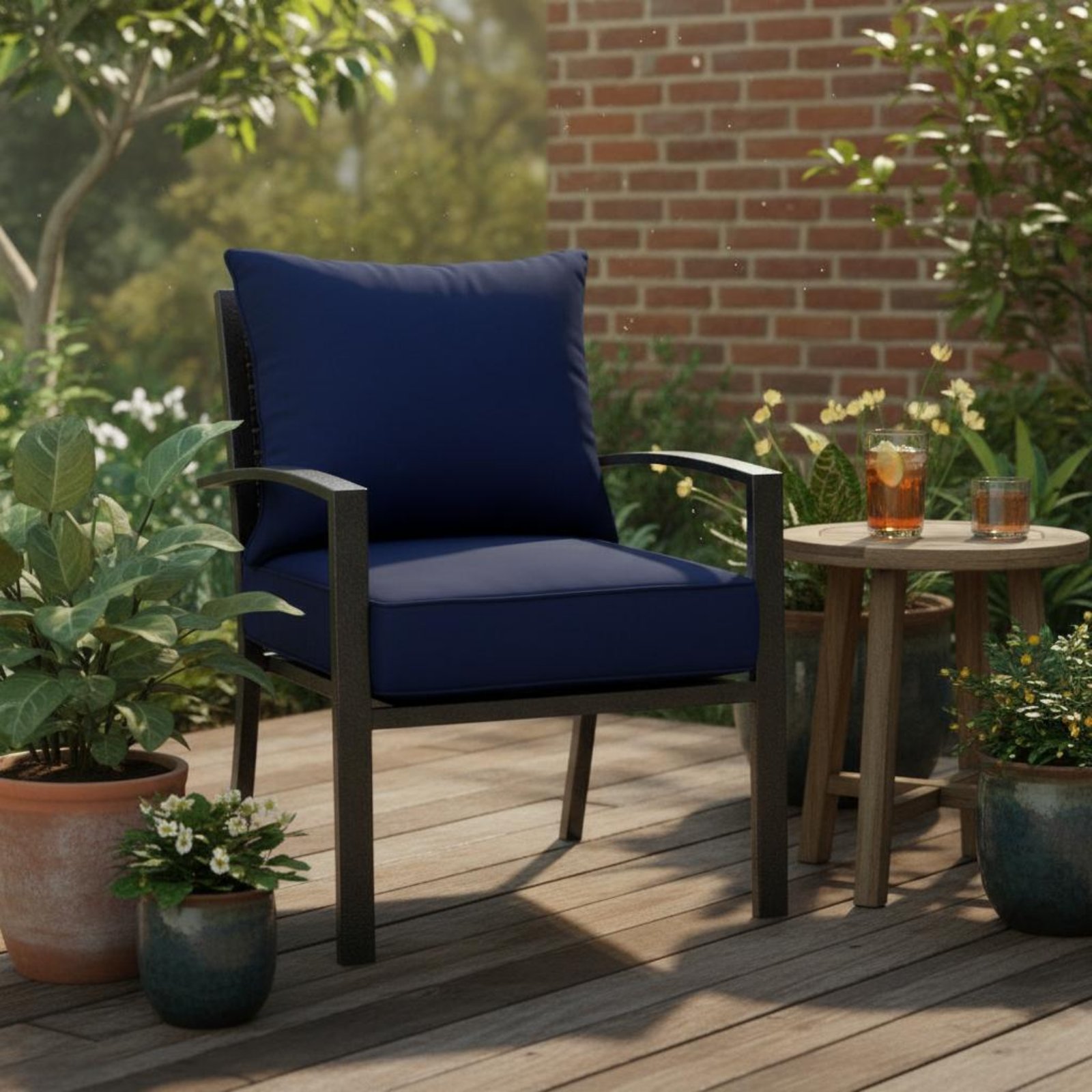 وسادة كرسي الفناء مع إغلاق مخف - مراجعة Outdoor Furniture For Patio وسعره